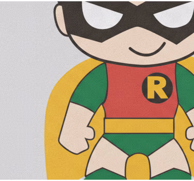 Blind superhero robin in action - TenStickers