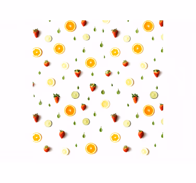 Blind yellow realistic fruit pattern - TenStickers