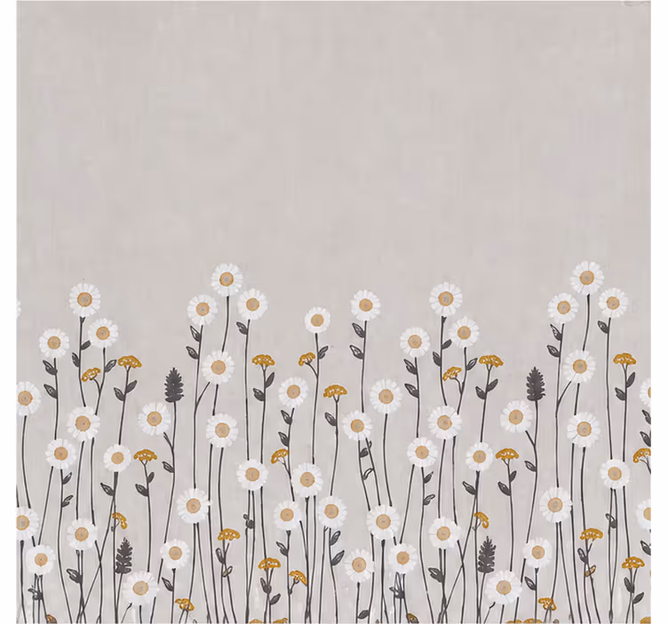 Floral roller blind scandi flower blackout - TenStickers