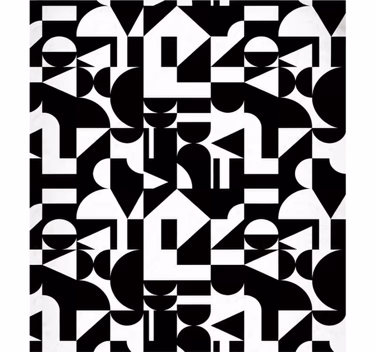 Bathroom blind geometric tile modern pattern - TenStickers