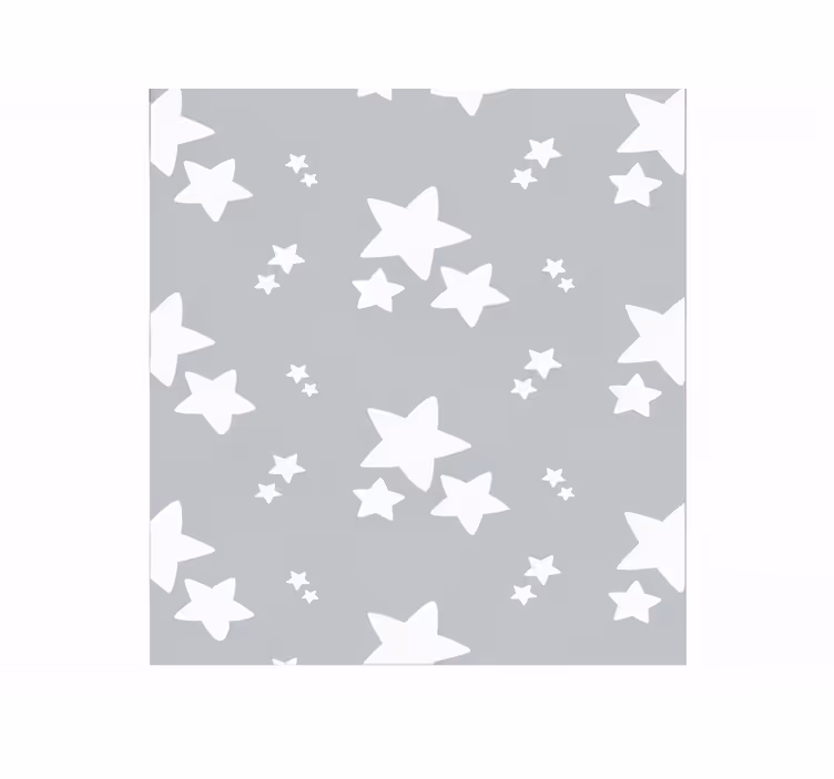 Blind grey simple stars pattern - TenStickers