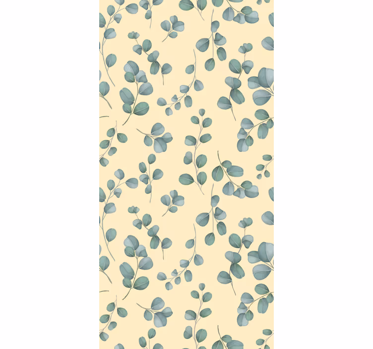 Eucalyptus Leaf Pattern blind flowers and plants - TenStickers