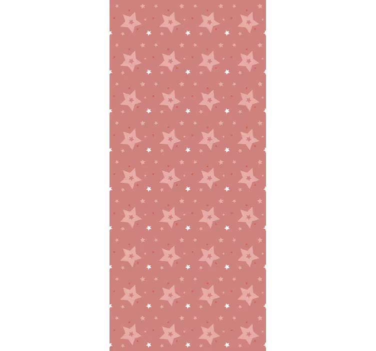 White and pink stars Nordic blind - TenStickers
