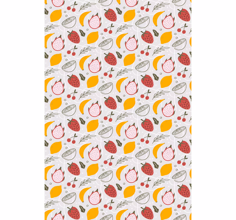 Citrus Fruit Pattern blind fruit and vegetables - TenStickers