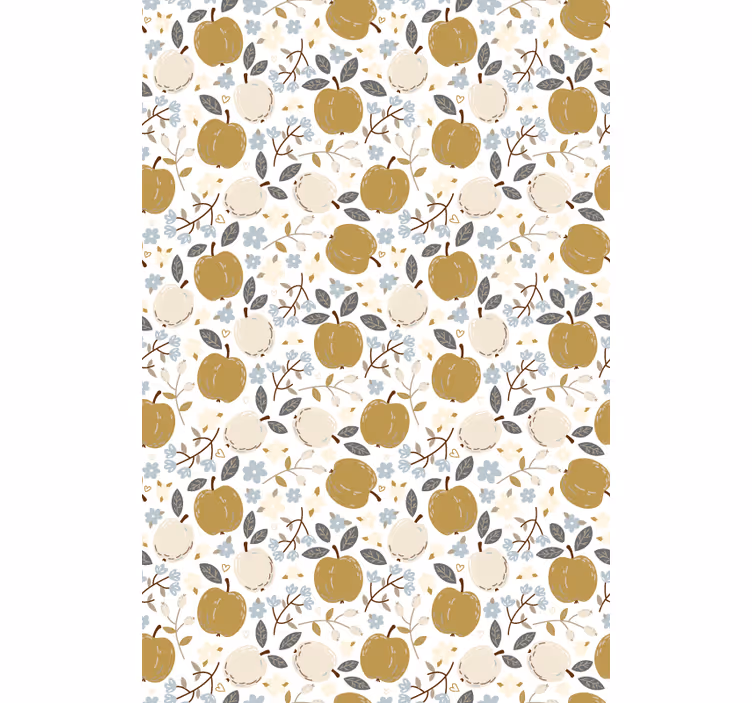 Apple Floral Print blind fruit and vegetables - TenStickers