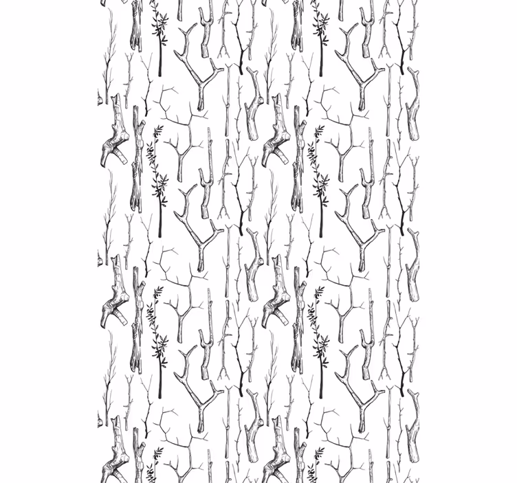 Gray trunks tree window blind - TenStickers