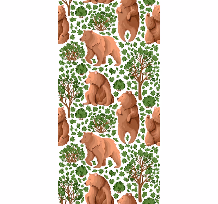 With fauna Tree animal blind - TenStickers
