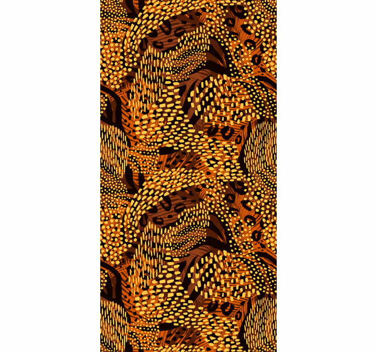 Organic Pattern brown blind - TenStickers