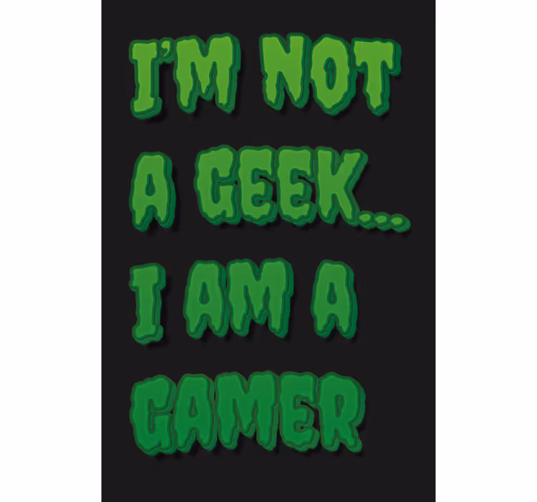 I am a gamer monster style Geek roller blind - TenStickers