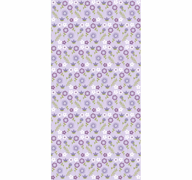 Floral Pattern Harmony floral roller blind - TenStickers