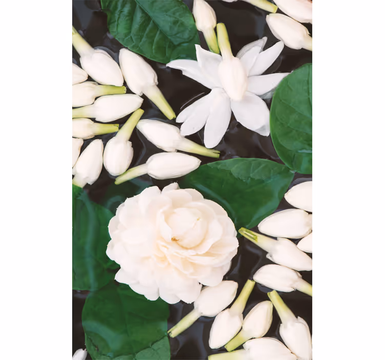 Graceful Blossom Composition blind flowers and plants - TenStickers