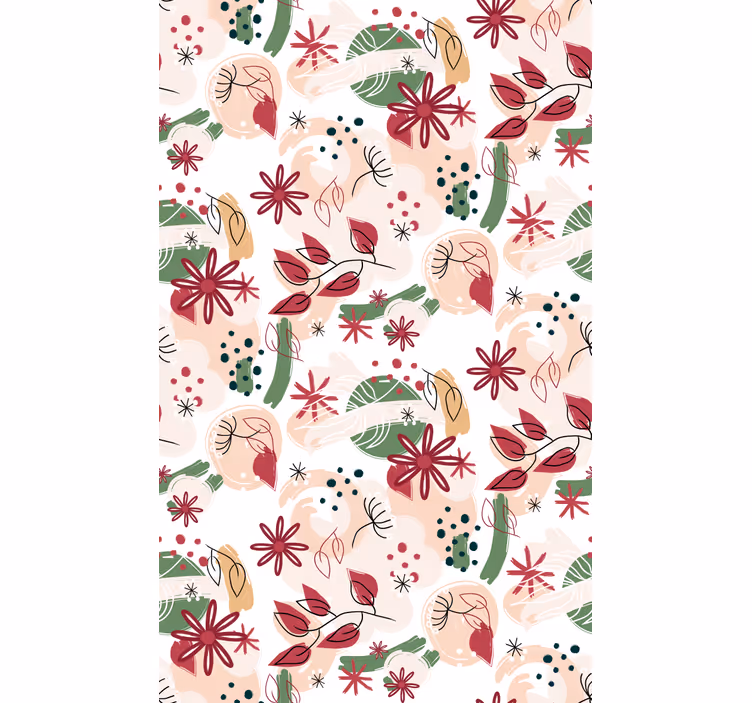 Abstract with flowers Flower blind - TenStickers