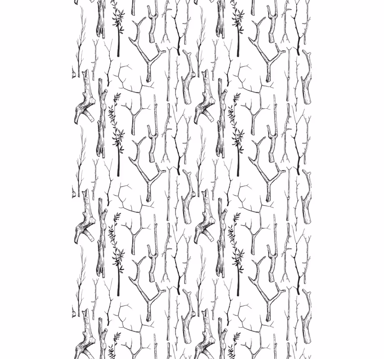 Black and white branches tree blind - TenStickers