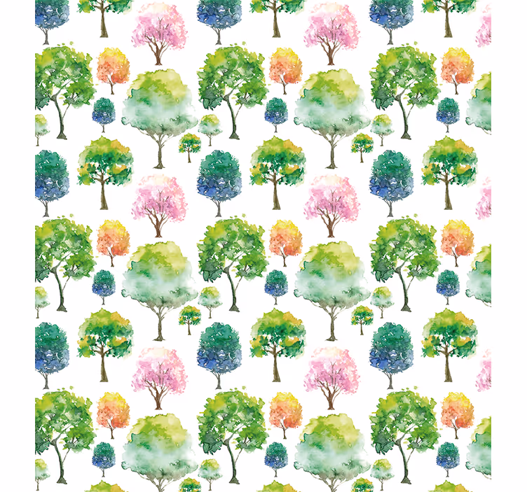 Seasonal pattern tree blind - TenStickers