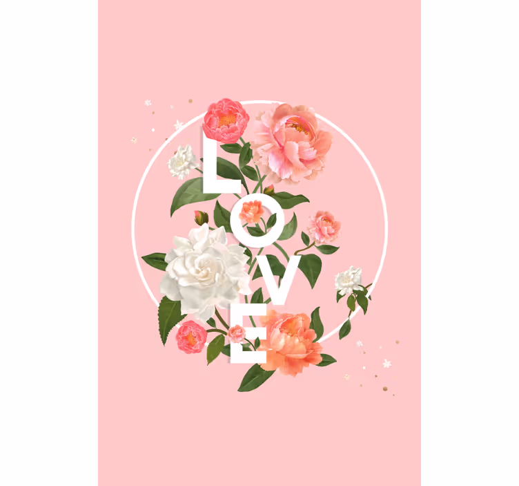 Love blind floral arrangement - TenStickers