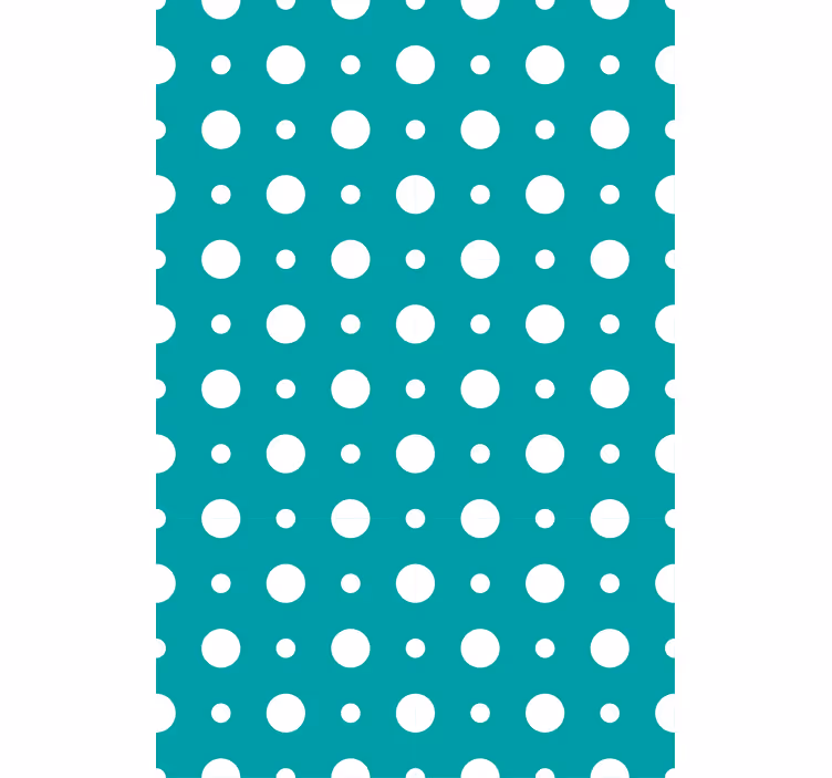 Blue polka dot motif modern blind - TenStickers