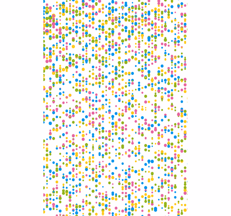 Colorful dots pattern nursery roller blind - TenStickers