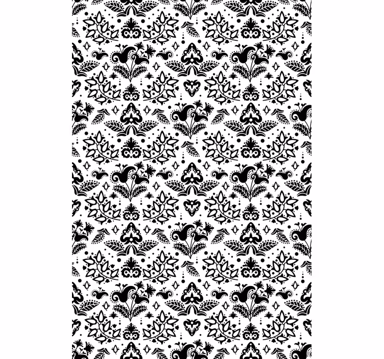 Elegant Floral Elements floral roller blind - TenStickers