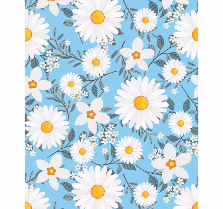 Daisies Blooming Bright blind flowers and plants - TenStickers