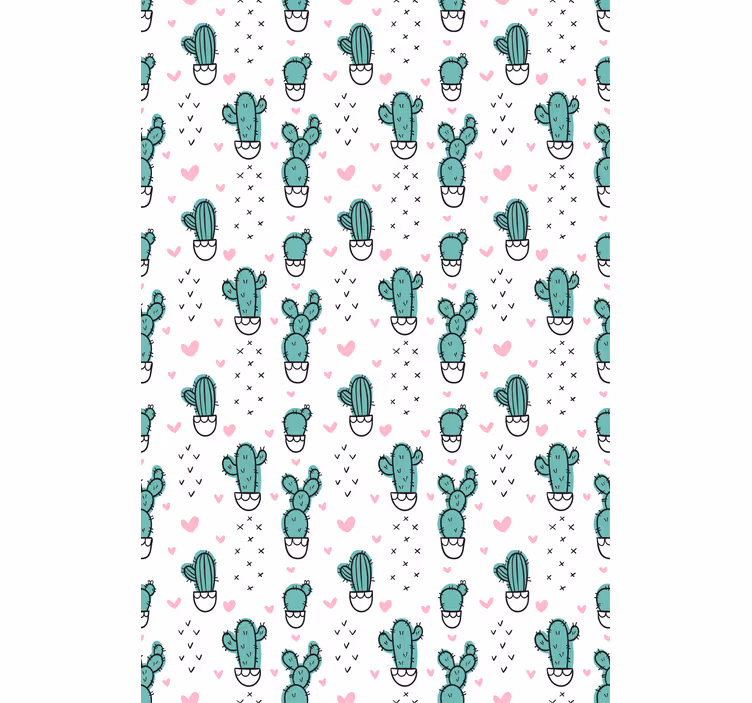 Cactus blind with a charming heart design - TenStickers