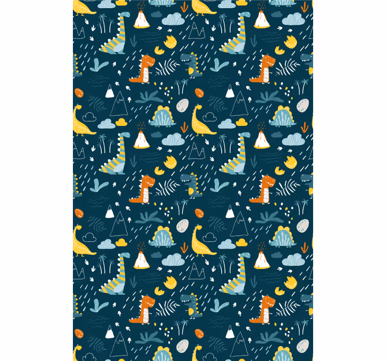 Dinosaurs and palms   Childrens blind - TenStickers