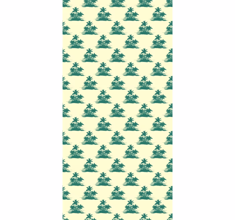 Tropical Palm Silhouettes tree blind - TenStickers