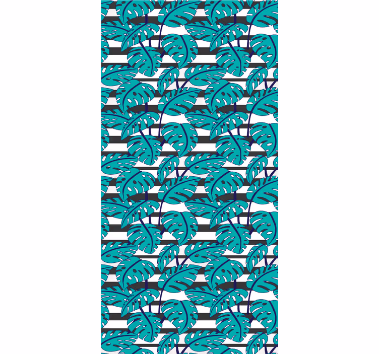 Lush leaf patterns blind flowers and plants - TenStickers
