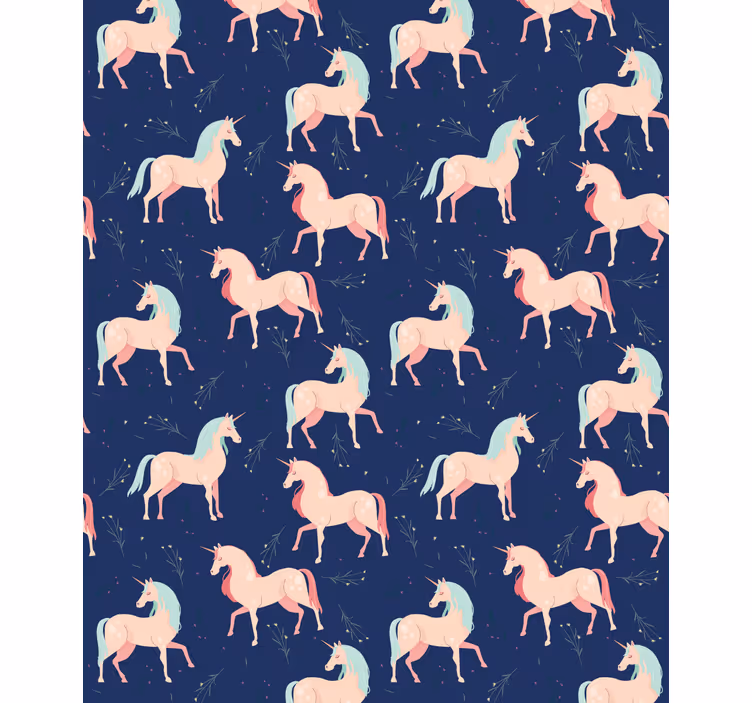 Enchanted Unicorns Motif animals blind - TenStickers