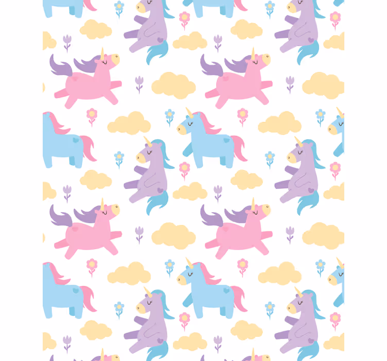 Unicorns and clouds blind children - TenStickers