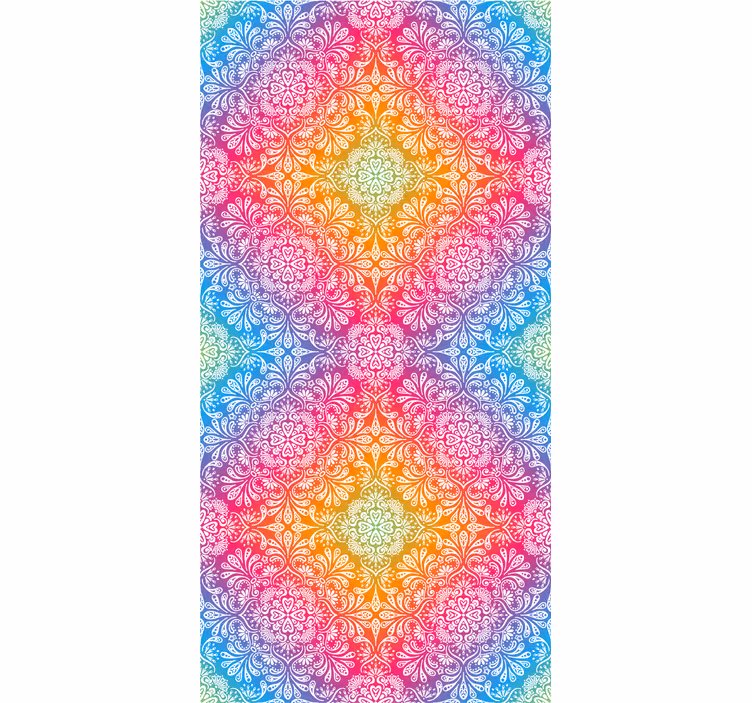 Colorful mandala pattern zen blind - TenStickers