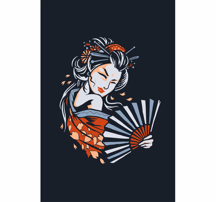 Graceful fan dance blind original - TenStickers