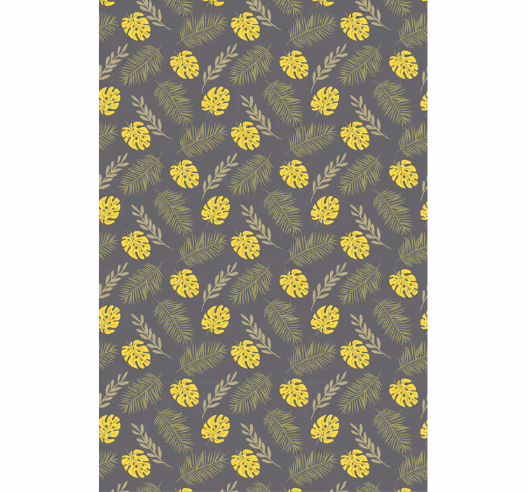 Tropical Leaf Pattern blind flowers and plants - TenStickers