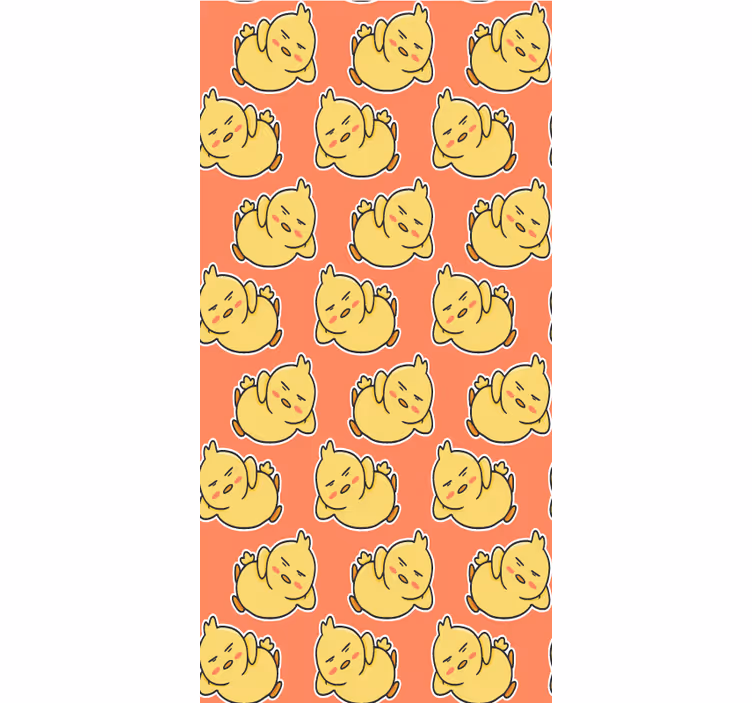 Yellow baby chicks characters animals blind - TenStickers