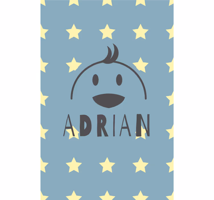 Starry chicken with name blind children - TenStickers