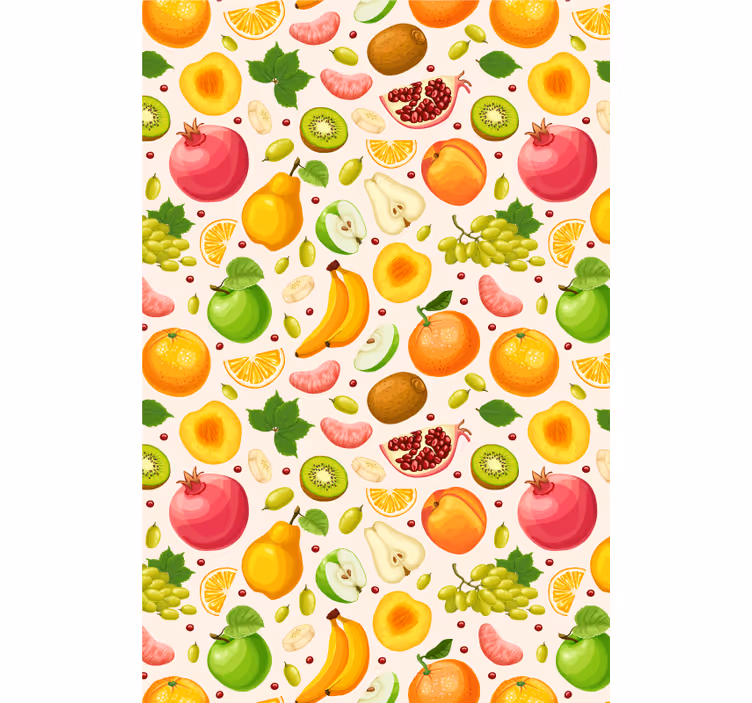 Fruits slices and vegetable blind - TenStickers