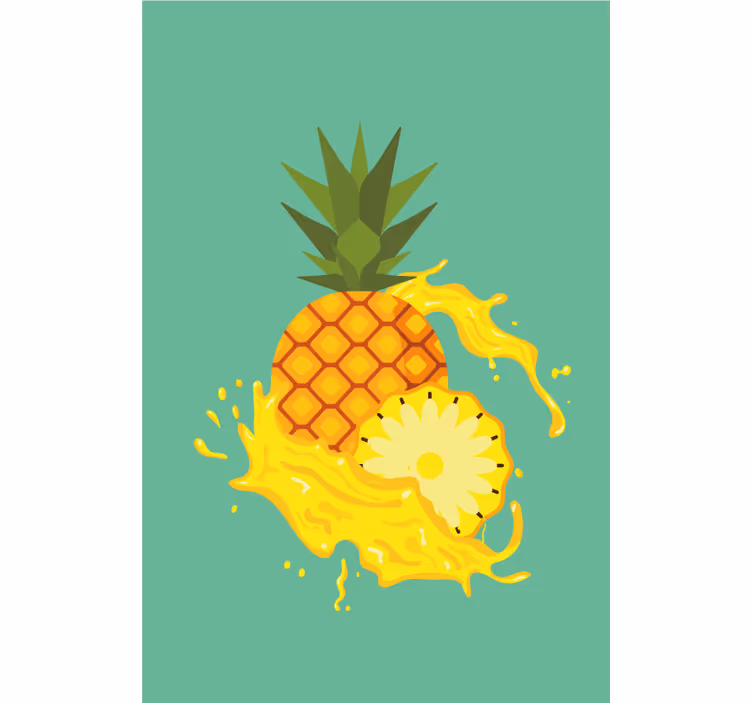 Pineapple Splash blind fruit and vegetables - TenStickers