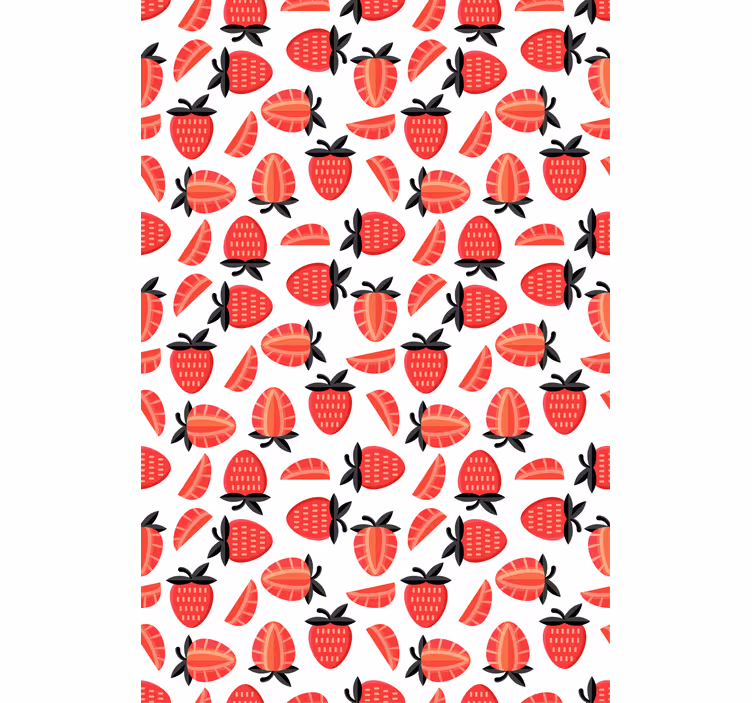Strawberry Slice Pattern blind fruit and vegetables - TenStickers