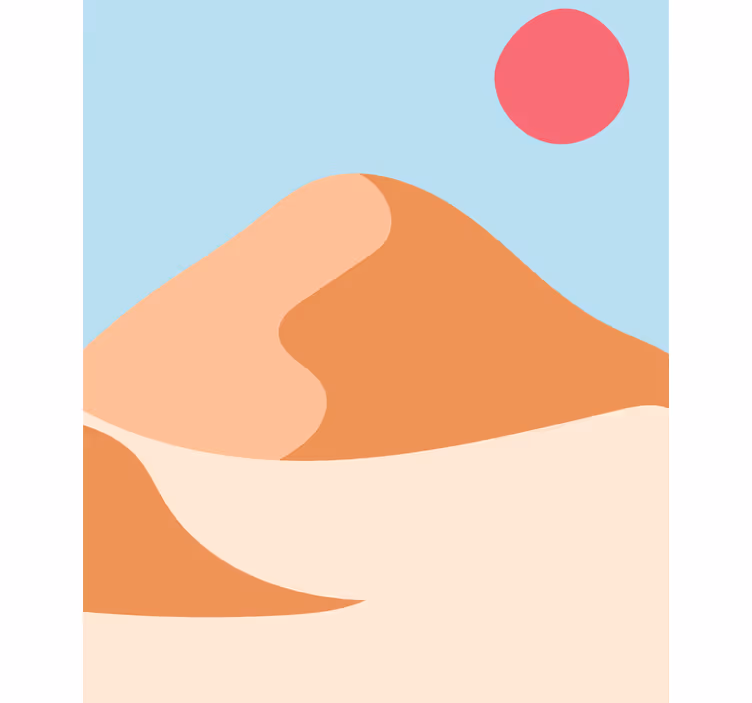 Desert landscape blind original - TenStickers