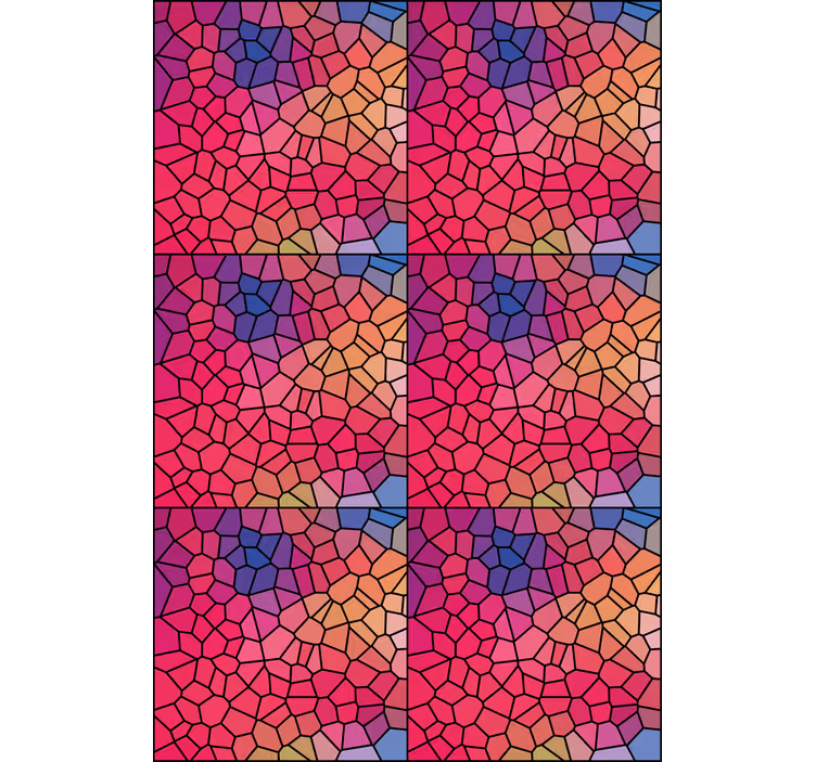 Mosaic colour pattern pattern roller blind - TenStickers