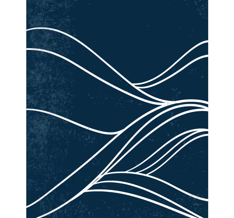 Water geometric art Blind painting - TenStickers