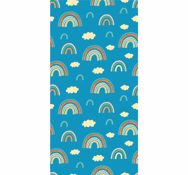 Lively rainbow motif blind children - TenStickers