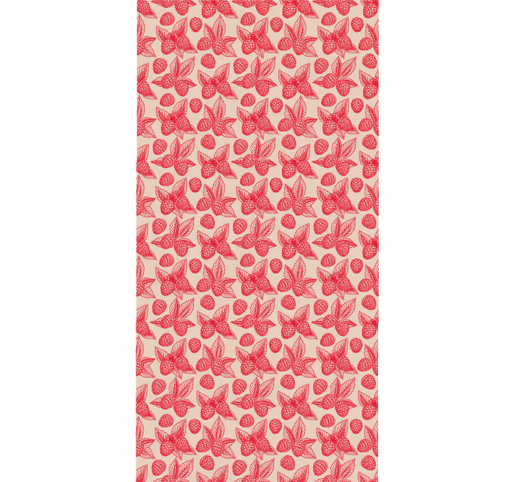 Raspberry Leaf Pattern blind fruit and vegetables - TenStickers