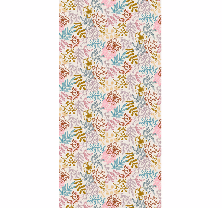 Blossom pattern blind flowers and plants - TenStickers