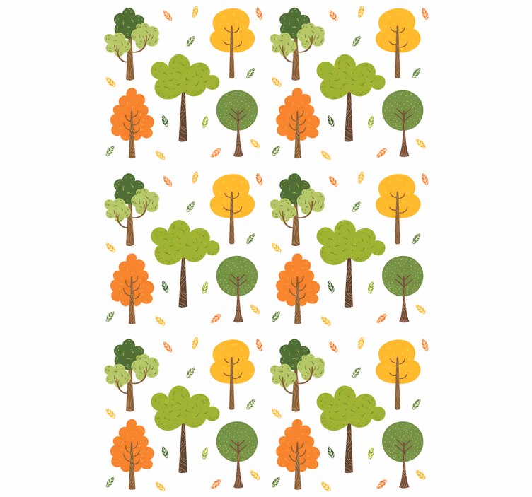 Colorful Pattern tree blind - TenStickers