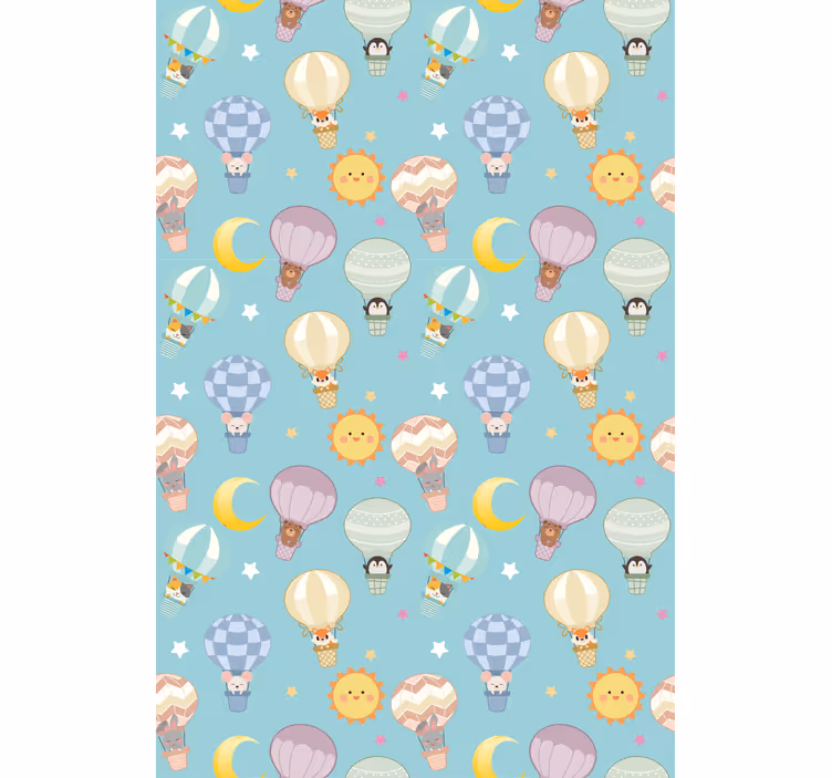 Hot air balloons and suns blind children - TenStickers