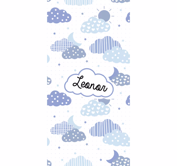 Cloud roller blind personalized cloud design - TenStickers