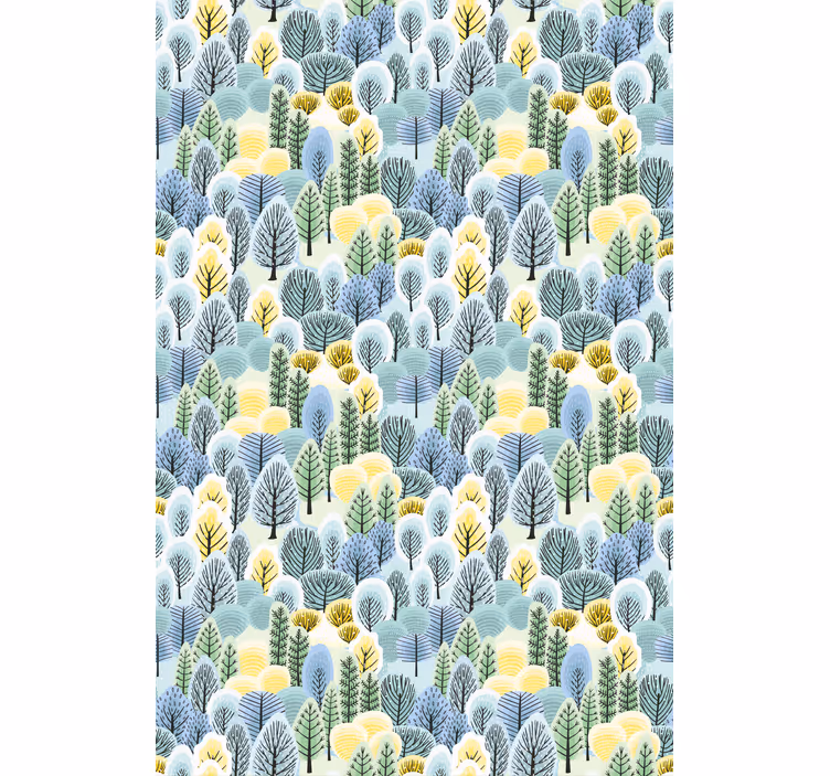 Nordi forest pattern tree blind - TenStickers