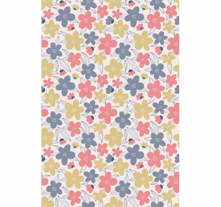 Vibrant Botanical Motifs blind flowers and plants - TenStickers