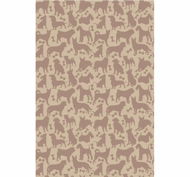 Dog Silhouettes Pattern animals blind - TenStickers
