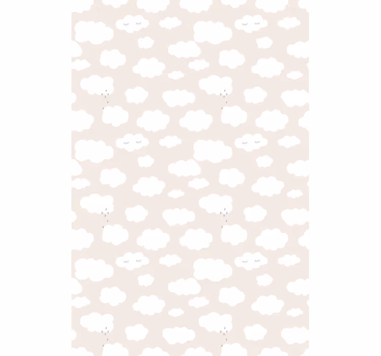 Beige background with crying Cloud blind - TenStickers